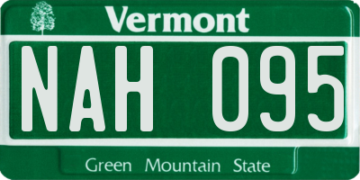 VT license plate NAH095
