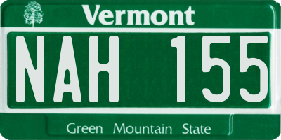 VT license plate NAH155