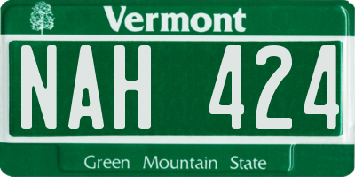 VT license plate NAH424