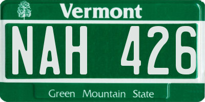 VT license plate NAH426