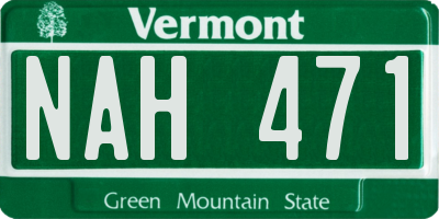 VT license plate NAH471