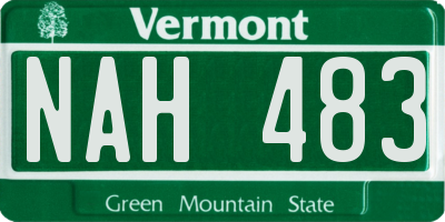 VT license plate NAH483