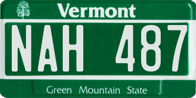 VT license plate NAH487