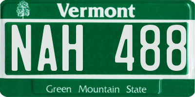 VT license plate NAH488