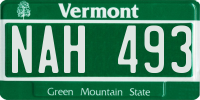 VT license plate NAH493