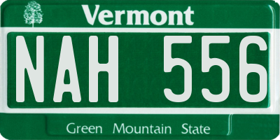 VT license plate NAH556