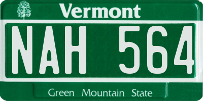 VT license plate NAH564