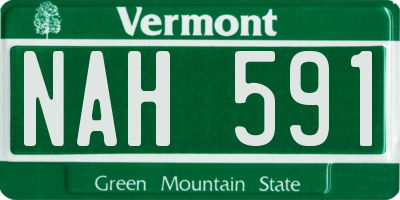 VT license plate NAH591