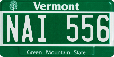 VT license plate NAI556
