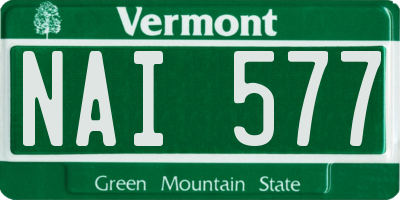 VT license plate NAI577