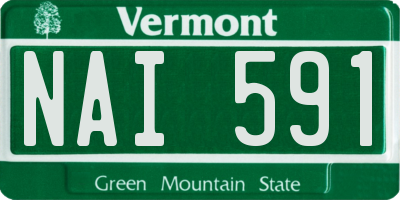 VT license plate NAI591