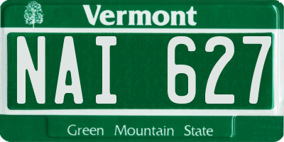 VT license plate NAI627