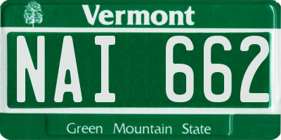 VT license plate NAI662