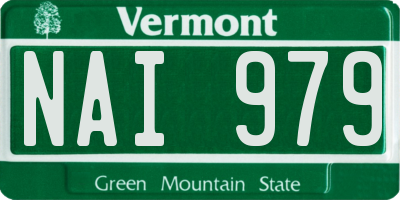 VT license plate NAI979