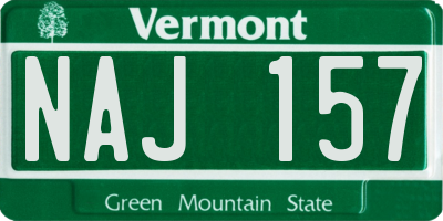 VT license plate NAJ157