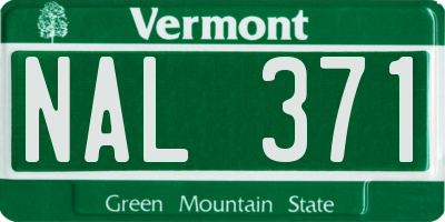 VT license plate NAL371