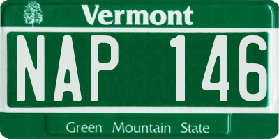 VT license plate NAP146