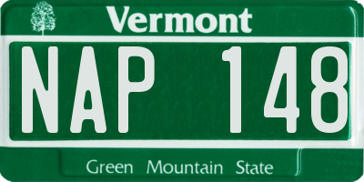 VT license plate NAP148