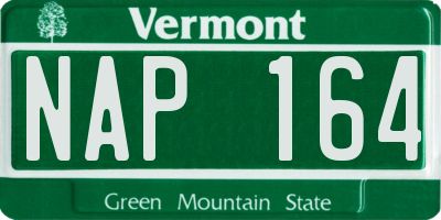 VT license plate NAP164