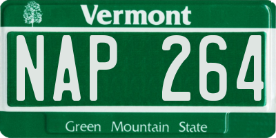 VT license plate NAP264