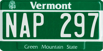 VT license plate NAP297