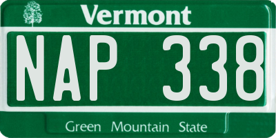 VT license plate NAP338