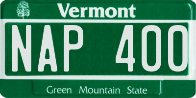 VT license plate NAP400