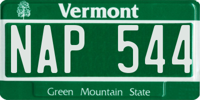 VT license plate NAP544
