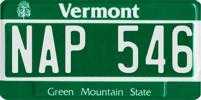VT license plate NAP546