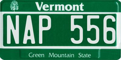 VT license plate NAP556