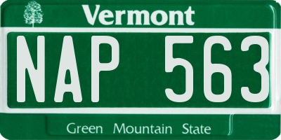VT license plate NAP563