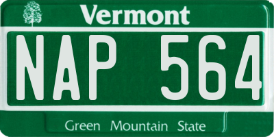 VT license plate NAP564