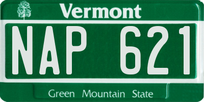 VT license plate NAP621