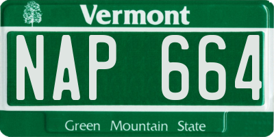 VT license plate NAP664
