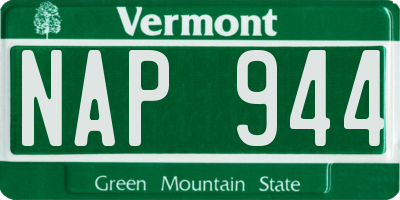 VT license plate NAP944