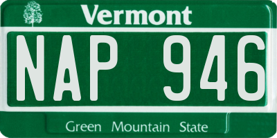 VT license plate NAP946