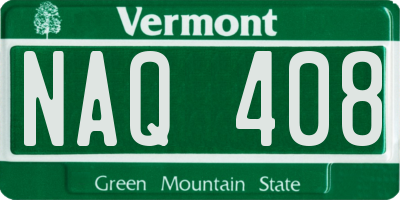 VT license plate NAQ408