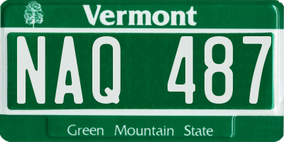 VT license plate NAQ487