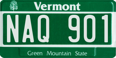 VT license plate NAQ901