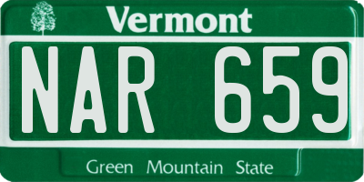 VT license plate NAR659