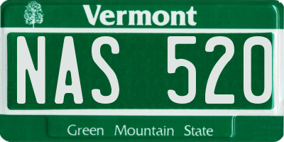 VT license plate NAS520