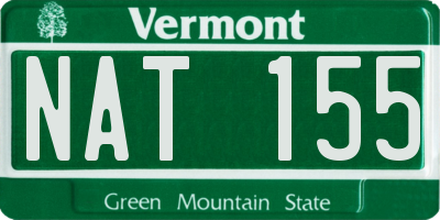 VT license plate NAT155