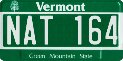 VT license plate NAT164