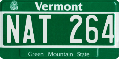 VT license plate NAT264