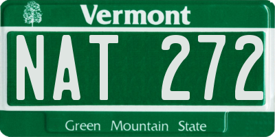 VT license plate NAT272