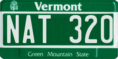 VT license plate NAT320