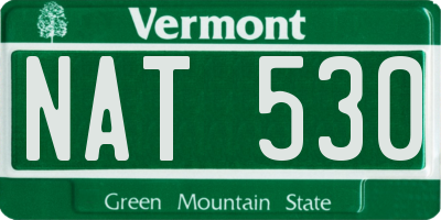 VT license plate NAT530