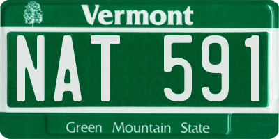 VT license plate NAT591