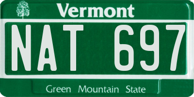 VT license plate NAT697