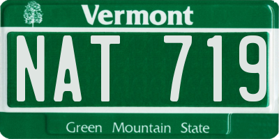 VT license plate NAT719